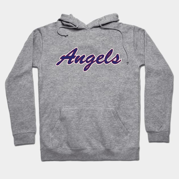 Angels Script – blue Hoodie by SHAngelsShop